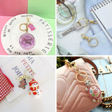 100pcs Gold Swivel Clasps Lanyard Snap Hooks with Key Rings, Key Chain Clip Hook