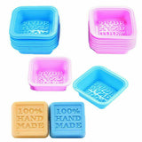 24x Silicone Soap Mould Set For DIY Handmade Soap Making Square Shape Molds AU