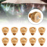 20pcs Brass Misting Nozzles Water Mister Sprinkle fits Cooling System 3/16 0.3mm