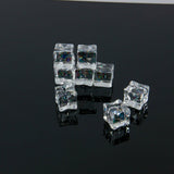 50x Fake Acrylic Ice Cubes Artificial Wedding Party Photography Display Clear