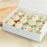 10x Cupcake Boxes 12 Holes Clear Window Cupcake Display Boxes Muffin Cup Wedding
