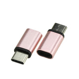 3x Micro USB A Female to USB 3.1 Type C Male Converter USB-C Data Cable Adapter