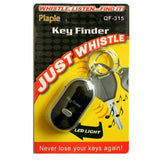 3x Wireless Whistle Key Finder Response w/ Flash LED Anti-Lost Ring