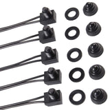 5pcs 12V Waterproof Push-Button On-Off Switch Outdoor Lighting Motorcycle Car