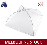 4pcs White Pop-Up Mesh Screen Food Cover 40cm