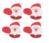 30x Christmas Party Lollipop Holder Sugar-loaf Paper Card Holder Santa Claus