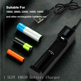 Portable 1slot Battery USB Charger for Rechargeable Batteries Li-ion