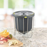 POLDER SILICONE KITCHEN COMPOST BIN Kitchen Scrap Scraps Lid 3.8L