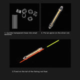 50x Chemical Light Fishing Fluorescent Glow Sticks Clip On the Rod Tip