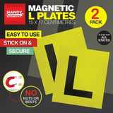 2PCE  L Plates Magnetic Easy to Use Handy Hardware All Aus States