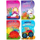 4x Kids Colouring Books Dinosaurs Princess Wheels Pets  with free Colour pencil