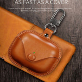 1x Unique Luxury Leather Shockproof Case Cover For Apple Airpods Pro 2 - Black