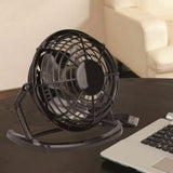 Heller High Velocity Personal Mini Desk Fan USB Powered Black 10cm HVF10