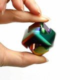 Aluminum Cube ADHD Hand Spinner Square Tri EDC Fidget EDC Toy Bearing Autism