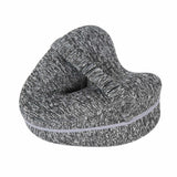Memory Foam Leg Pillow Cushion Knee Support Pain Relief Washable Cover Grey