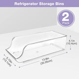 2x Refrigerator Organizer Can Dispenser Storage Holder Beverage Food Container