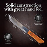 Butcher Knife KIWI Stainless Steel Used For Breaking Down Cuts Of Meat - 15cm