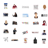 50pcs Criminal Minds USA TV Show Stickers Decal Vinyl Mix Book Laptop Skateboard
