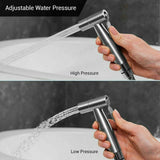 Stainless Steel Handheld  Toilet Spray Shower Diverter Black