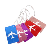 2x Luggage Tag Aluminum Travel Baggage Suitcase Address Name Label Cards
