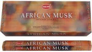 African Musk 200 Incense Sticks HEM Square India Relaxation Home Fragrance