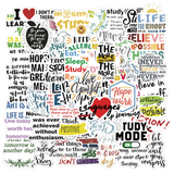50pcs Motivational Slogan Stickers Vinyl Decal Mix Waterproof Laptop Notebook P2
