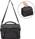 Bentgo Deluxe Lunch Bag Carrying Strap Insulated Design - Carbon Black
