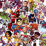 50pcs Superhero Marvel Vinyl Decal Kid Stickers Car Laptop Skateboard Pack 2