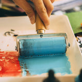 Hard Rubber Roller Printing Inks Lino Brayer Art Craft Roller Heavy Duty 10cm