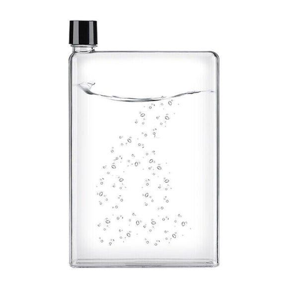 Water Bottle 420ml A5 Paper Kettle Flat Pad Portable Book Drinks Cup Memobottle
