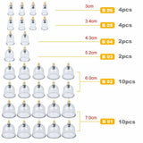 32 Cups Set Vacuum Massage Cupping Kit Acupuncture Suction Massager Pain Relief