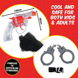 Cap Gun Police Special Play Set Holster Belt Handcuffs Pistol Costume Accessories