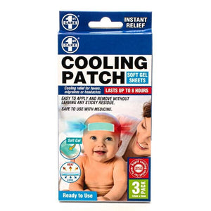 6PK Cooling Patch Cooling Gel for Kid Heat Pain Fever Headache Relief 5x12cm