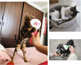 Pet Grooming Brush Cat Dog Long Short Hair Self Cleaning Slicker Shedding - Grey