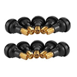 10x TR412 Car Auto Snap In Tyre (Tire) Valve Rubber Tubeless Short Valve Stems