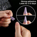 240x Double Sided Adhesive Press On Nail Stickers Clear Tape Glue Tabs Art Tool