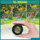 4K 10-300X40mm Super Telephoto Zoom Monocular Telescope Without mini Tripod