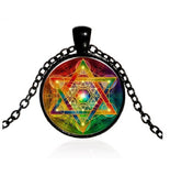 Pendant Magic Hexagram Greece Sacred Geometry Cube Metatron Necklace - Style 15