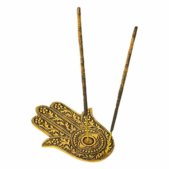 Gold Hamsa Hand Stick/Cone Incense Holder