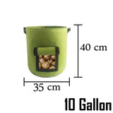 Potato Grow Planter Container Bag Pouch Root Plant Growing Pot Side Window Asstd