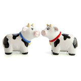 Cow MOO-re Flavour Cute Animal Ceramic Salt & Pepper Shakers Set 2 Pieces