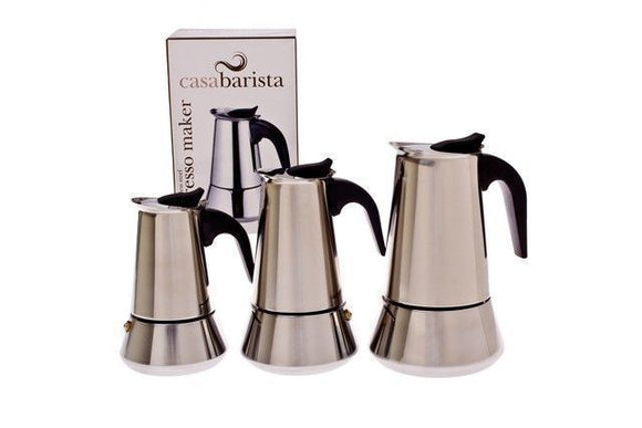 Casabarista 10 CUP STAINLESS STEEL ESPRESSO COFFEE MAKER Percolator