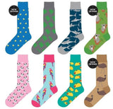 1 Pair Novelty Fun Socks Happy Sox Crazy Crew Socks Assorted