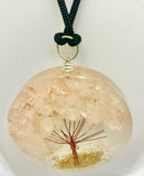 Rose Quartz Tree of Life Orgonite Orgone Crystal Pendant Energy Healing EMF