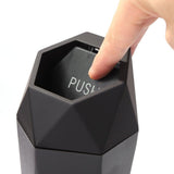 Mini Car Trash Can Portable Dustbin with Lid Garbage Holder Automobile Trash Bin