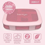 Bentgo Kids Lunch Box With Compartment Bento-Style Leak-Proof Glitter Pink