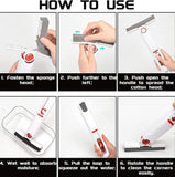 Mini Mop Self-Squeeze Wet Hand Free Portable Home Window Cleaner Tools Shirln