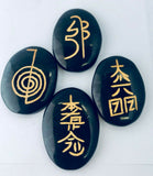 Black Onix 4 Stones Heiki Master Symbols Set w/ Pouch Bag