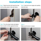 1x Portable Door Lock Security Safety Travel Hotel Home Addalock Safe-Lock Asstd