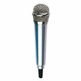 Mini Microphone Portable Vocal Instrument Mic for Mobile Phone Laptop -Silver